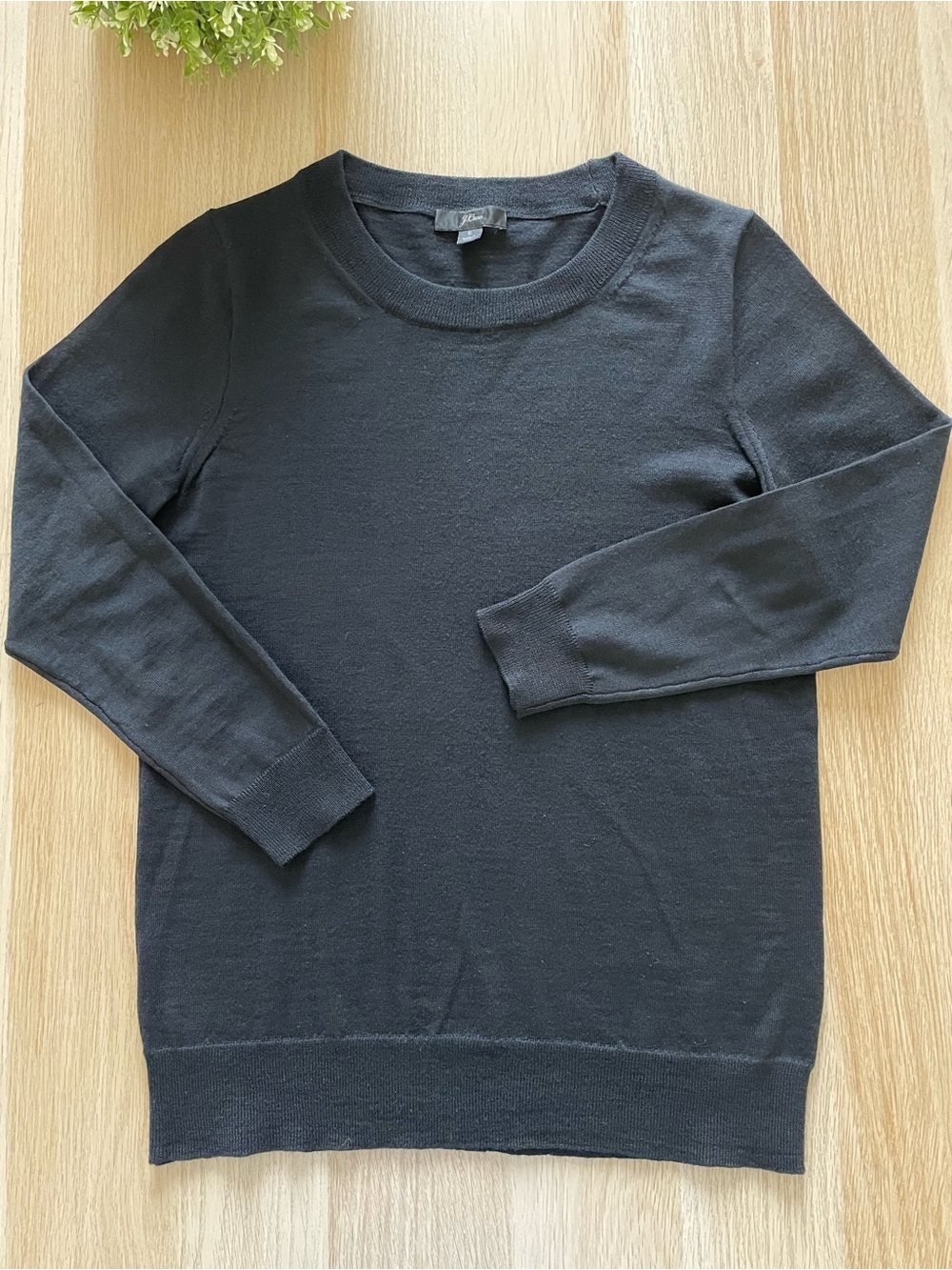 J. Crew Black Women's Crewneck Sweater